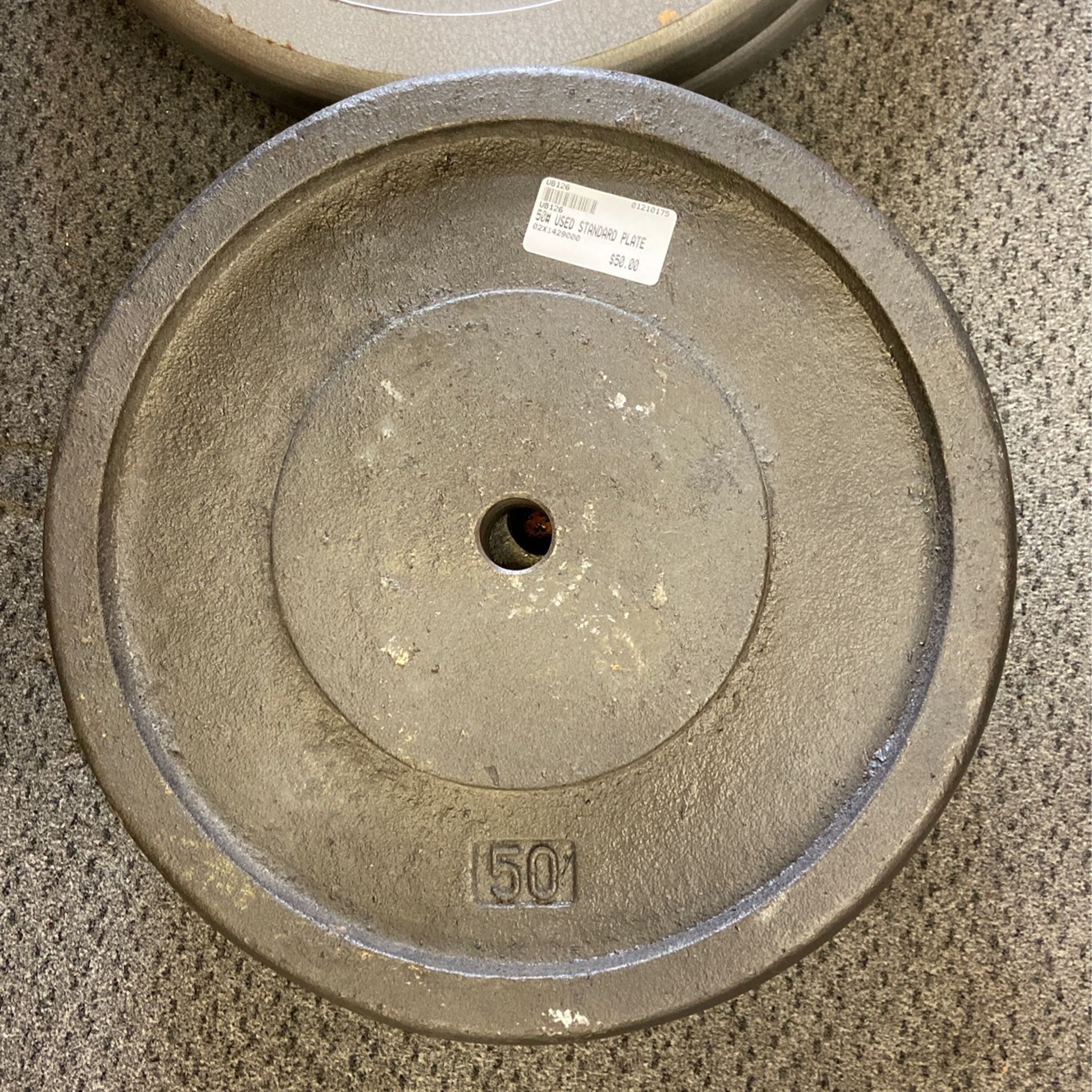 50 Pound Standard Weight Plate