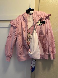 Minnie Mouse 3 Piece Set Sweater, Skirt & Tshirt Size 7 Little Girls