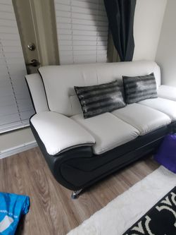 Couch White And Black. Or Best Offer