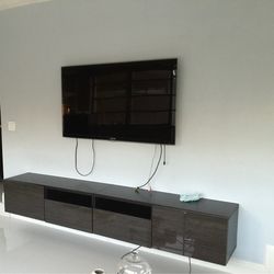 IKEA Besta Shelf unit with doors, black-brown/Hanviken black-brown