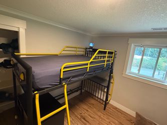 Kids bunk bed jeep twin