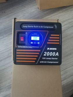 JF.EGWO 2000A Car Jump Starter with Air Compressor