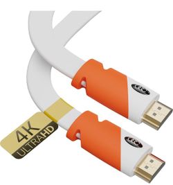 Ultra Clarity Cables Flat HDMI Cable 25 ft - High Speed HDMI Cord - Supports, 4K Video at 60 Hz, 3D, 2160p - HDMI Latest Standard - CL3 Rated - 20 Fee