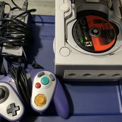Silver GameCube With Smash Bros Melee