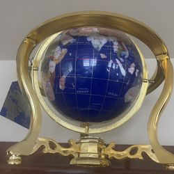 Gold Globe With Compass 