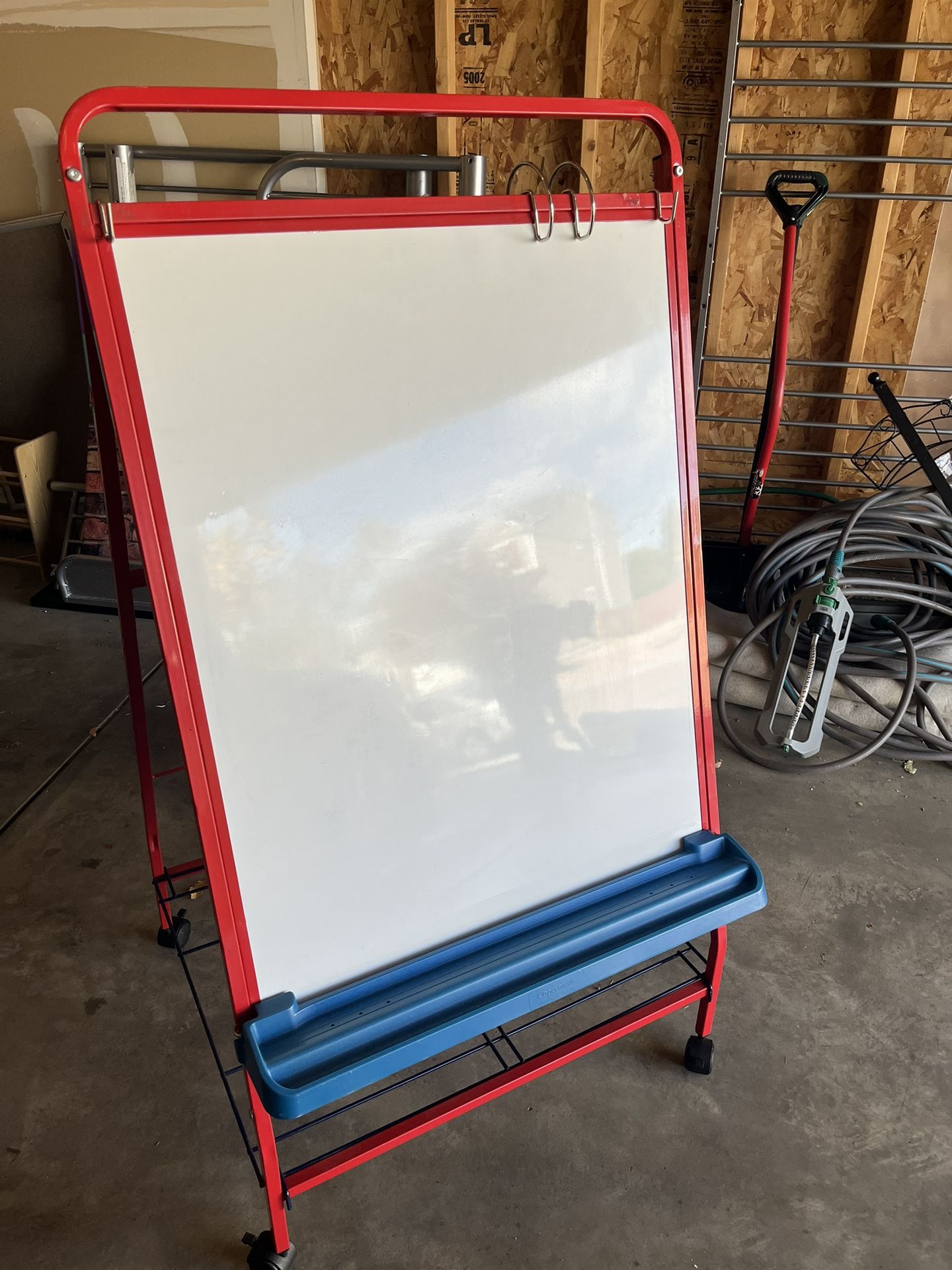 Classroom Easel With Whiteboard And Flannel Board