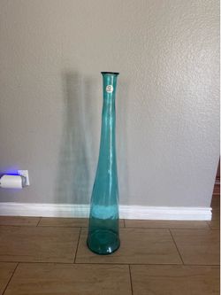 San Miguel Vidrios Vase Mcm Large Recycled Glass Hand Made In Spain