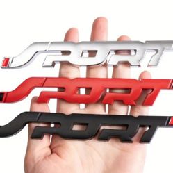 Sport Badge Emblem Logo Nameplate Decal Adhesive Backing Sold Separately SHIPPING Is AVAILABLE
