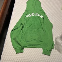 Green spider hoodie brand new 