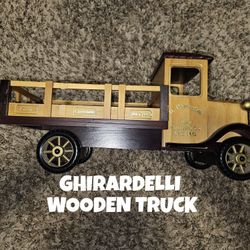 GHIRARDELLI WOODEN TRUCK 