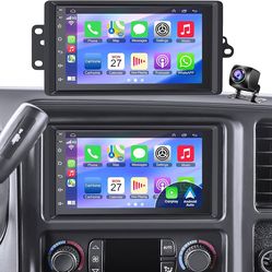 4G+64G Android 15 Car Radio for 2003-2006 Chevrolet Chevy Silverado Impala Tahoe GMC Sierra Yukon, 8-core 7" IPS Touch Screen Car Stereo Build-in GPS,