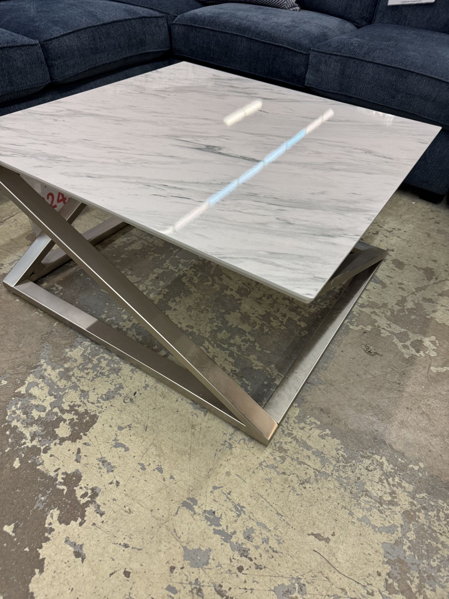 Two Piece Set: Cocktail And End Table. (Sold As A Set Only.)