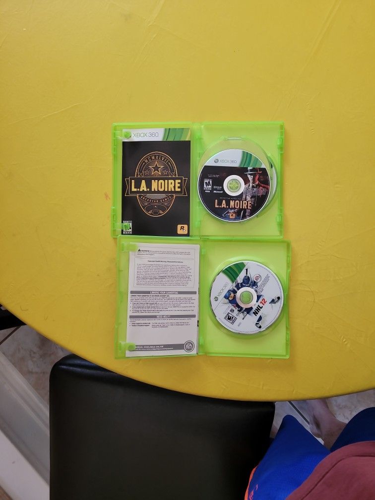 Xbox 360 Games (LA NOIRE & NHL 12) & Halo 3 Unopened