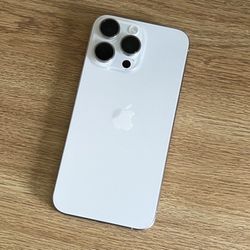 iPhone 15 Pro Max Unlocked 256gb Like New White Titanium T-Mobile/Sprint At&t Verizon Metro Boost Mint Cricket Wireless Ready