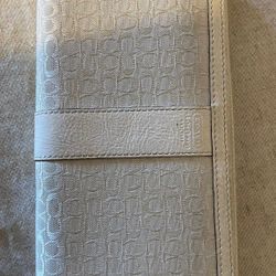 Coach White Wallet - Large
