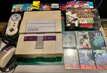 Vintage Super Nintendo (SNES) Console Bundle with Controller, Mouse, & Rare Manuals