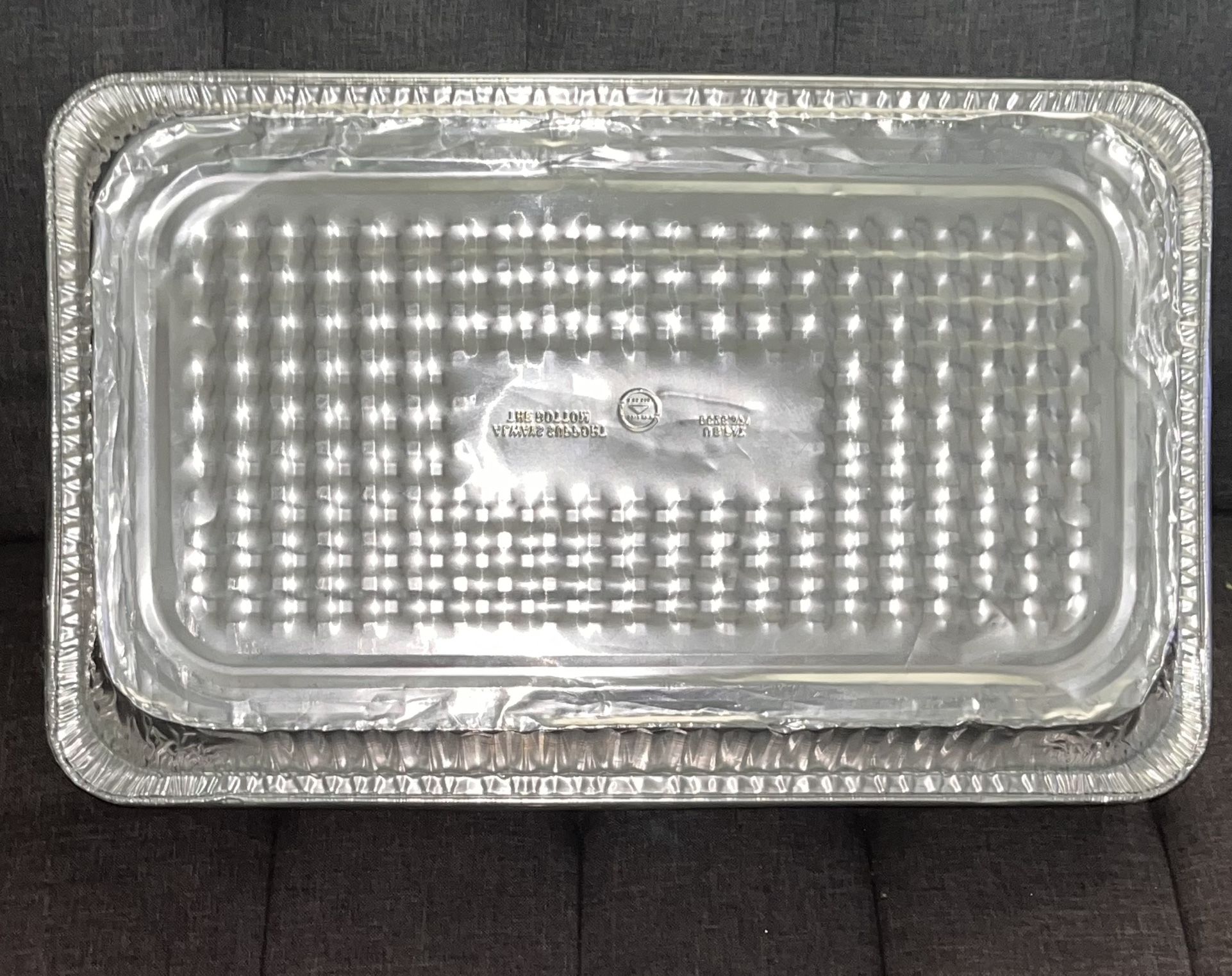 Silver aluminum foil pans 14 Liters