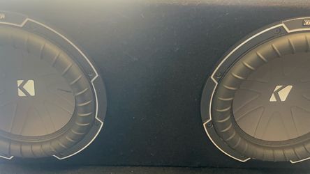 KickerQ 10s like new hit super hard $350 no less firm