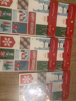 Christmas gift tags peel & stick