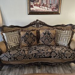 Full Sofa Set With Side Tables 