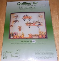 New Sealed Lake City Craft Co. Quilling Kit The Art Of Paper Filigree "Patio Plants Kit" #259 