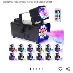 Fog Machine With Remote Control And Lights 
