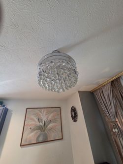 Chandelier with fan ( fandelier)