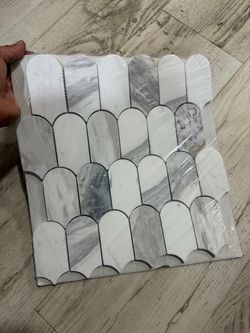 Polished Marble Mosaic Floor and Wall Tile (1.15 sq. ft. /Each)