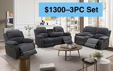 💥FREE DELIVERY💥Brand New  3PC Reclining Sofa Loveseat Chair Set 