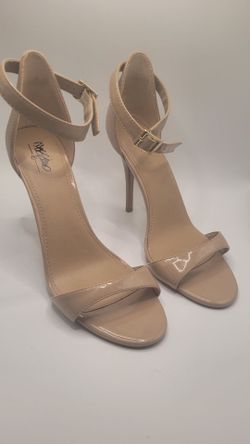 Strappy, Nude, Mossimo Stiletto Heels, Size 8