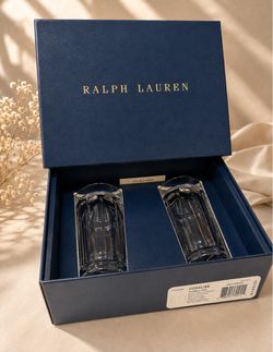 Ralph Lauren Coraline Double Old Fashioned Glasses Set of 2