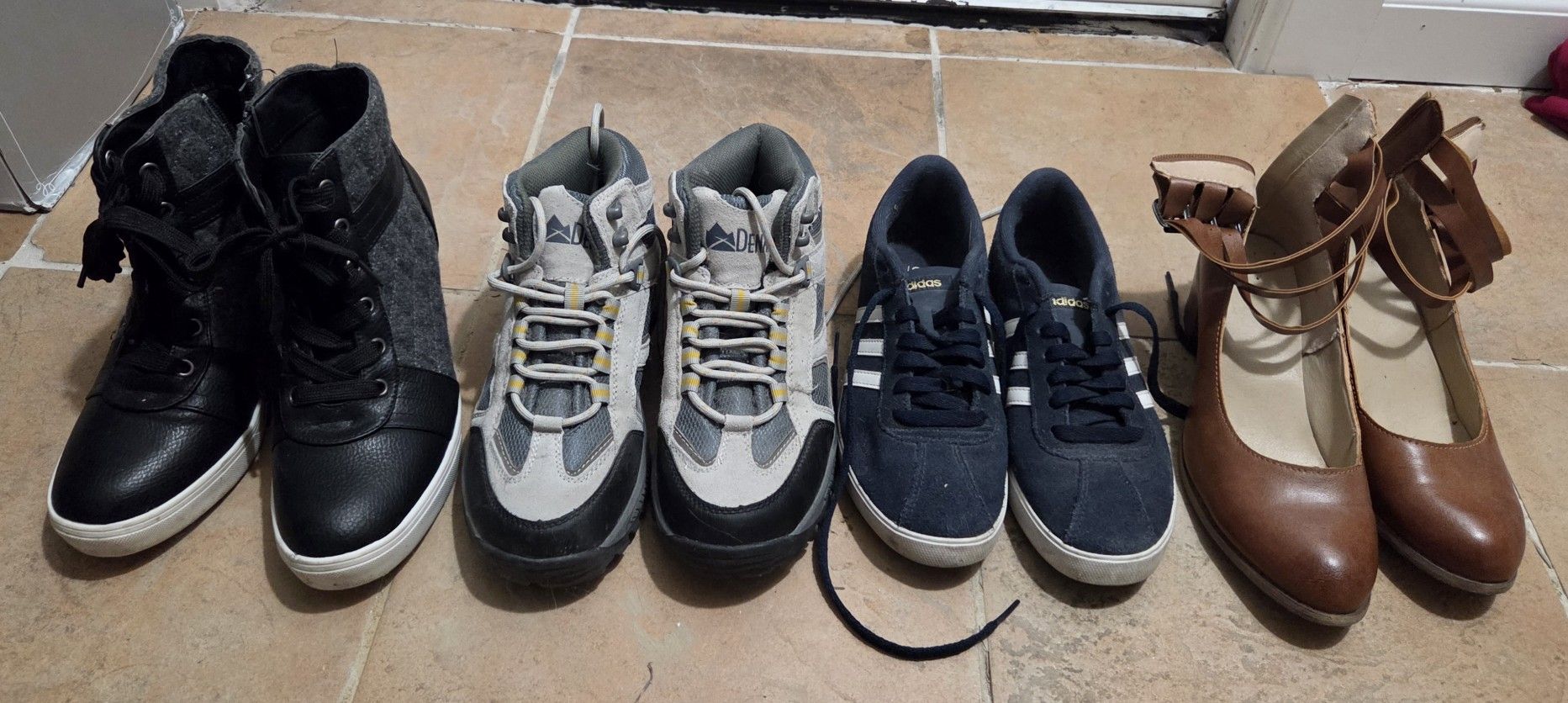 Lot Of Women's Shoes Size 7.5 Adidas Etc.