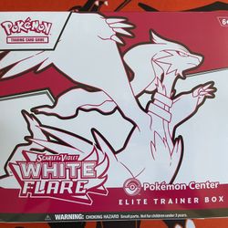 Pokémon White Flare Pokémon Center Elite Trainer Box ETB Brand New