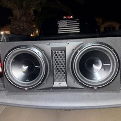 Like new, Two 12 inch Rockford Fosgate Punch P-3s in a Box