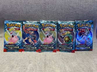 Pokémon Journey Together Booster Pack Lot Sealed 🌊⚡🔥