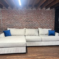 Free Delivery RC Wiley light gray sectional sofa couch