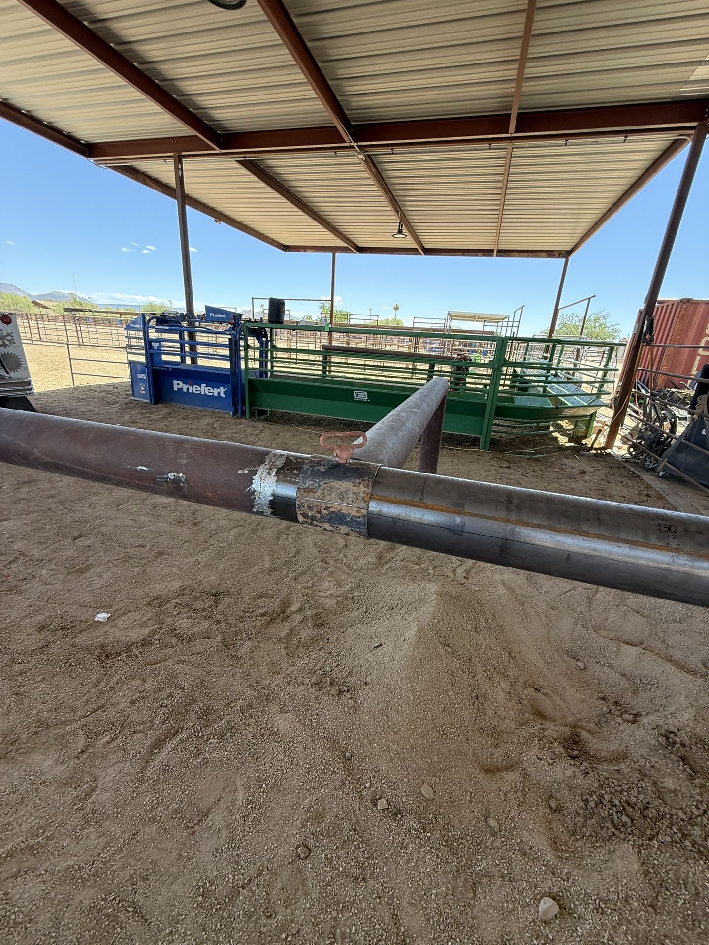 Roping Box And Horse Stalls