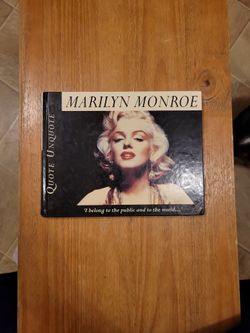 Marilyn Monroe Quote Unquote Book