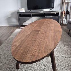 Coffee table, walnut veneer