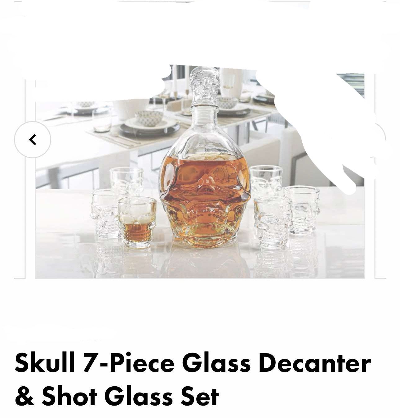 Skull Decanter And Glasses
