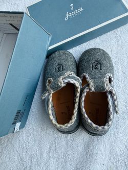 Jacadi Paris Baby Wool/Felt Slippers – Made in Spain – With Original Box