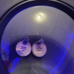 Round Black Jade Stud On Sterling Silver Earrings 