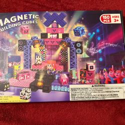 NEW IN SEALED BOX 150 LED Piece Magnetic  Building Cubes Pink Stage GREAT GIFT Idea  For Any Boy Or Girl REDUCED!!! <——————-