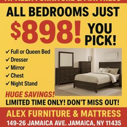 Sale Can’t Be Missed!! Any Bedroom On Sale Just $898!! Limited Time Deal❤️❤️