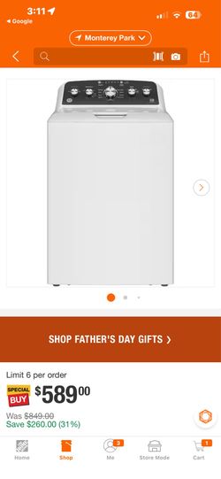 GE Top Load Washing Machine
