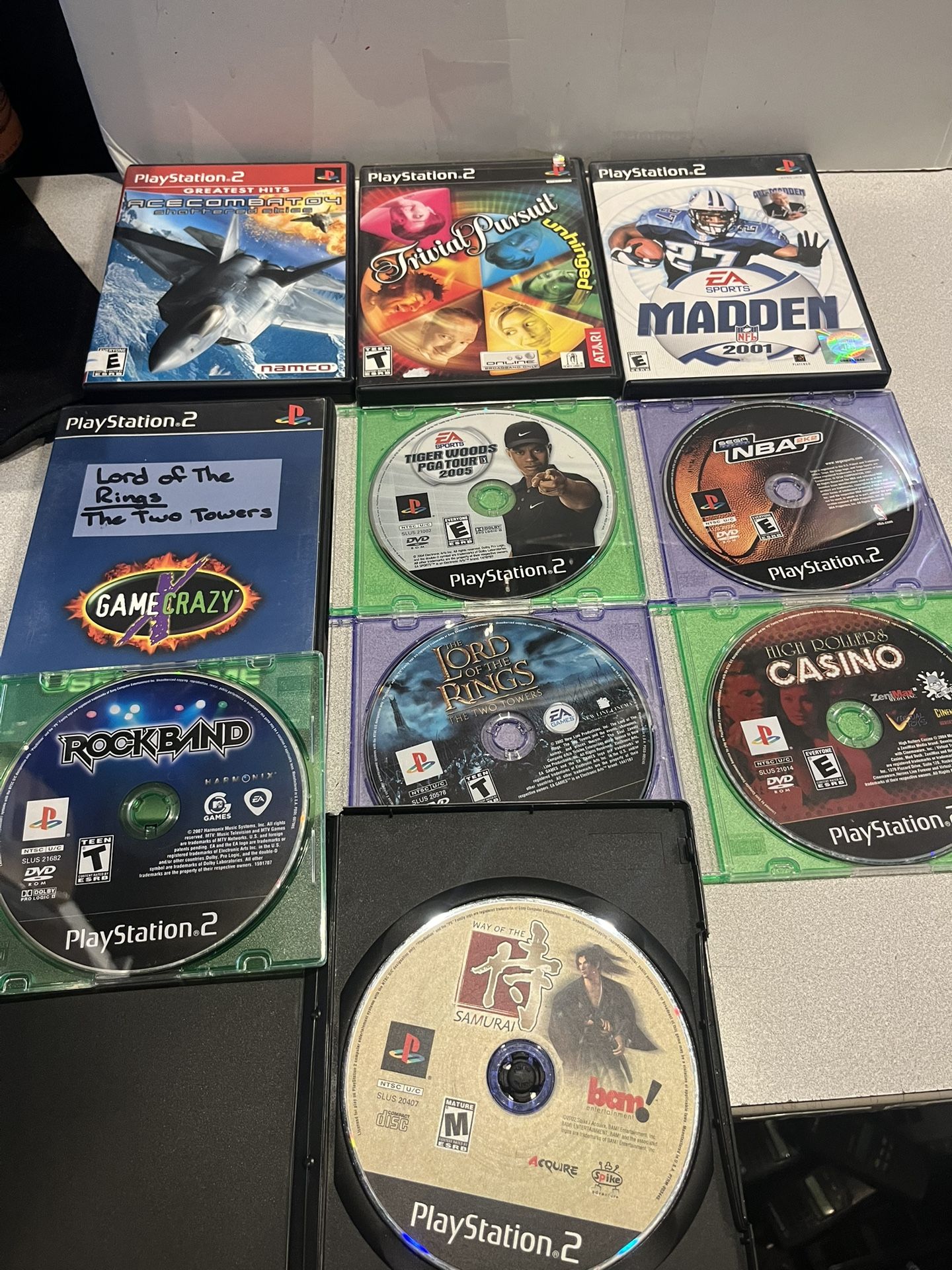 PlayStation 2 video game lot of 10 PS2