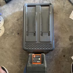 Hoover Commercial 40V M-PWR Dual Charger And Battery