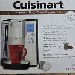 Cuisinart single serve coffee maker NEW never used from Amazon see all pics smoke free home READ ALL