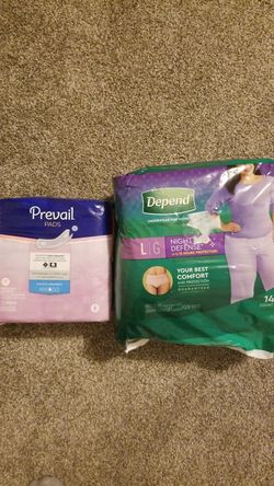 Depends & Prevail Pads