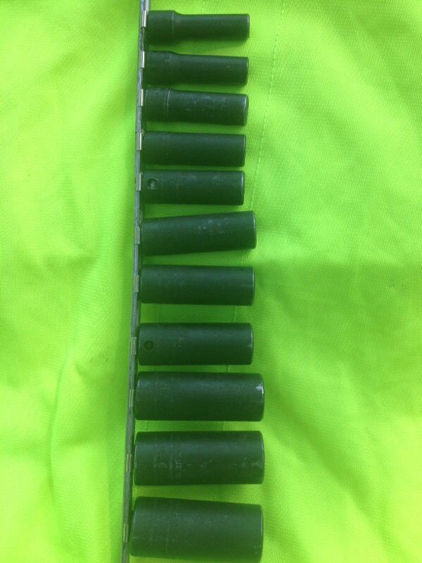 Snap on long socket set